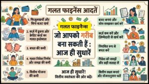 गलत फाइनेंस आदतें जो आपको गरीब बना सकती हैं : आज ही सुधारें