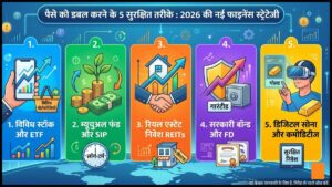 पैसे को डबल करने के 5 सुरक्षित तरीके : 2026 की नई फाइनेंस स्ट्रेटेजी|