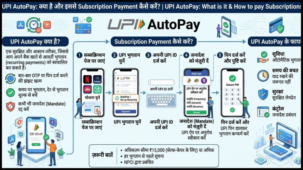 UPI AutoPay क्या है और इससे Subscription Payment कैसे करें