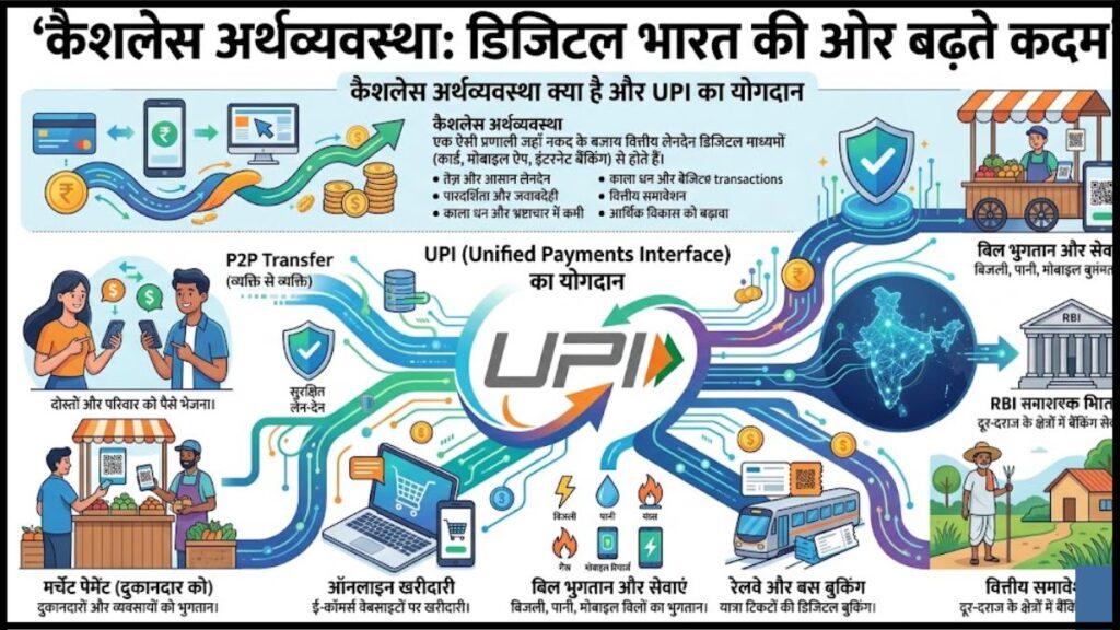 Cashless Economy क्या है और इसमें UPI का क्या योगदान है|