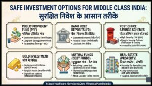 Safe Investment Options for Middle Class India: सुरक्षित निवेश के आसान तरीके