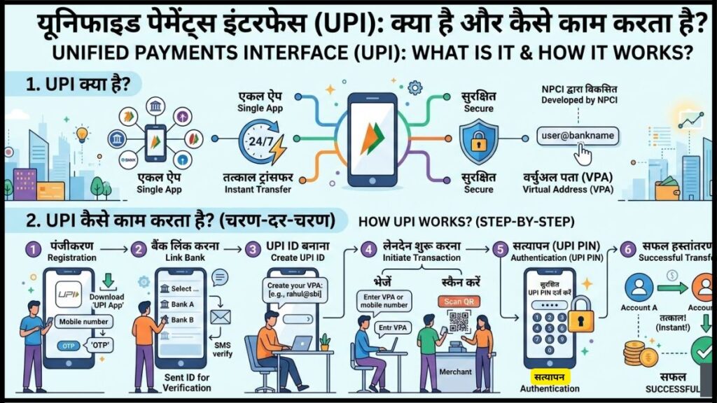 Unified Payments Interface (UPI) क्या है और यह कैसे काम करता है|