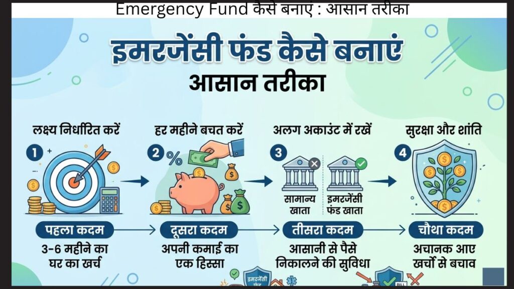 Emergency Fund कैसे बनाएं : आसान तरीका